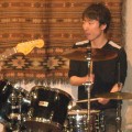 第12期 軽音楽部ライブ｜「竹川くんバンド」バンドの要、ドラム科Wさん。こちらも初参加。